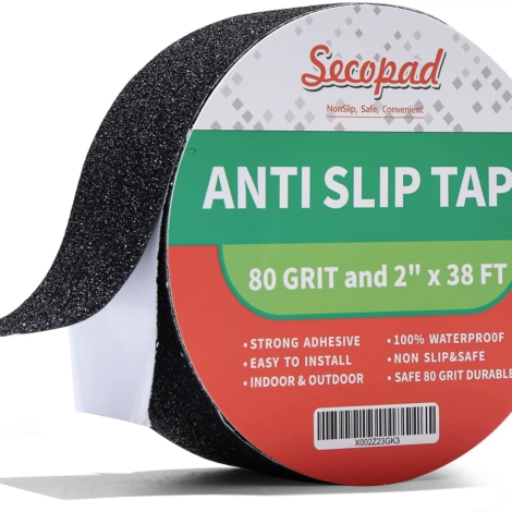 Secopad Anti Slip Stair Tape for Outdoor Stairs Threads Waterproof Grip Tape  for Steps, Non Slip Grip Tape Traction Tape – Secopad
