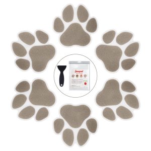 Secopad Non-Slip Bathtub Stickers, 20 Large PCS Safety Bathroom Tubs Showers Treads Adhesive Decals Scraper - Grey