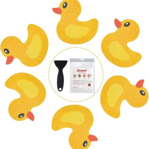 Secopad Original 20 PCS Non Slip Bathtub Stickers, Adhesive Kids Anti Slip Decal Treads for Shower and Bath Tub with Premium Scraper, Each About 4.5" x 3.5" - 10